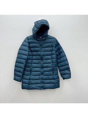 Eddie Bauer CirrusLite Hooded Down Parka Puffer Jacket EB650 Womens Petite Large